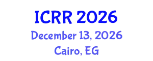 International Conference on Radiography and Radiotherapy (ICRR) December 13, 2026 - Cairo, Egypt