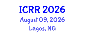 International Conference on Radiography and Radiotherapy (ICRR) August 09, 2026 - Lagos, Nigeria