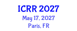 International Conference on Radiography and Radiotherapy (ICRR) May 17, 2027 - Paris, France