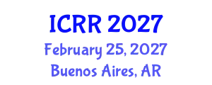 International Conference on Radiography and Radiotherapy (ICRR) February 25, 2027 - Buenos Aires, Argentina