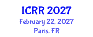 International Conference on Radiography and Radiotherapy (ICRR) February 22, 2027 - Paris, France