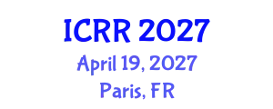 International Conference on Radiography and Radiotherapy (ICRR) April 19, 2027 - Paris, France