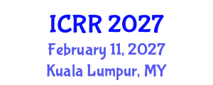 International Conference on Radiography and Radiotherapy (ICRR) February 11, 2027 - Kuala Lumpur, Malaysia