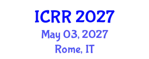 International Conference on Radiography and Radiotherapy (ICRR) May 03, 2027 - Rome, Italy