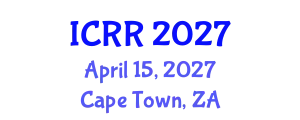 International Conference on Radiography and Radiotherapy (ICRR) April 15, 2027 - Cape Town, South Africa