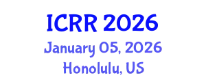 International Conference on Radiography and Radiotherapy (ICRR) January 05, 2026 - Honolulu, United States