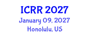 International Conference on Radiography and Radiotherapy (ICRR) January 09, 2027 - Honolulu, United States