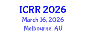 International Conference on Radiography and Radiotherapy (ICRR) March 16, 2026 - Melbourne, Australia
