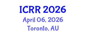 International Conference on Radiography and Radiotherapy (ICRR) April 06, 2026 - Toronto, Australia