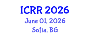 International Conference on Radiography and Radiotherapy (ICRR) June 01, 2026 - Sofia, Bulgaria