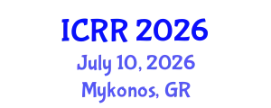 International Conference on Radiography and Radiotherapy (ICRR) July 10, 2026 - Mykonos, Greece