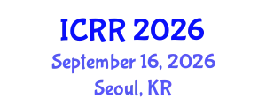 International Conference on Radiography and Radiotherapy (ICRR) September 16, 2026 - Seoul, Republic of Korea
