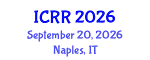 International Conference on Radiography and Radiotherapy (ICRR) September 20, 2026 - Naples, Italy