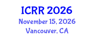International Conference on Radiography and Radiotherapy (ICRR) November 15, 2026 - Vancouver, Canada