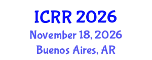 International Conference on Radiography and Radiotherapy (ICRR) November 18, 2026 - Buenos Aires, Argentina
