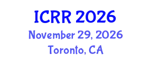 International Conference on Radiography and Radiotherapy (ICRR) November 29, 2026 - Toronto, Canada