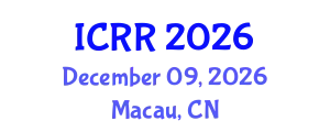 International Conference on Radiography and Radiotherapy (ICRR) December 09, 2026 - Macau, China