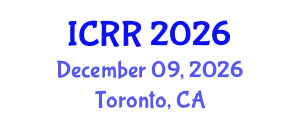 International Conference on Radiography and Radiotherapy (ICRR) December 09, 2026 - Toronto, Canada