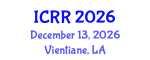 International Conference on Radiography and Radiotherapy (ICRR) December 13, 2026 - Vientiane, Laos