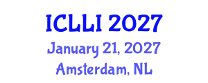 International Conference on Law and Legal Institutions (ICLLI) January 21, 2027 - Amsterdam, Netherlands