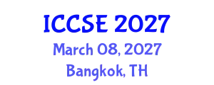 International Conference on Civil and Structural Engineering (ICCSE) March 08, 2027 - Bangkok, Thailand