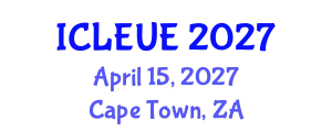 International Conference on Landscape Ecology and Urban Ecology (ICLEUE) April 15, 2027 - Cape Town, South Africa
