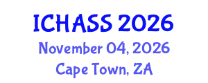 International Conference on Humanities, Administrative and Social Sciences (ICHASS) November 04, 2026 - Cape Town, South Africa