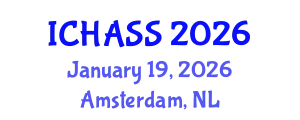 International Conference on Humanities, Administrative and Social Sciences (ICHASS) January 19, 2026 - Amsterdam, Netherlands