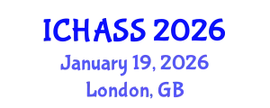 International Conference on Humanities, Administrative and Social Sciences (ICHASS) January 19, 2026 - London, United Kingdom