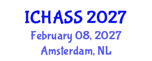 International Conference on Humanities, Administrative and Social Sciences (ICHASS) February 08, 2027 - Amsterdam, Netherlands