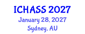 International Conference on Humanities, Administrative and Social Sciences (ICHASS) January 28, 2027 - Sydney, Australia