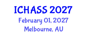 International Conference on Humanities, Administrative and Social Sciences (ICHASS) February 01, 2027 - Melbourne, Australia