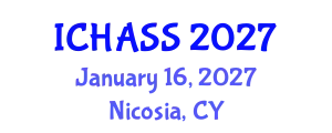 International Conference on Humanities, Administrative and Social Sciences (ICHASS) January 16, 2027 - Nicosia, Cyprus