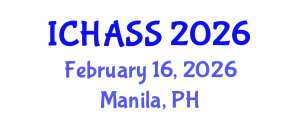 International Conference on Humanities, Administrative and Social Sciences (ICHASS) February 16, 2026 - Manila, Philippines