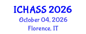 International Conference on Humanities, Administrative and Social Sciences (ICHASS) October 04, 2026 - Florence, Italy