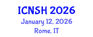 International Conference on Nursing Science and Healthcare (ICNSH) January 12, 2026 - Rome, Italy