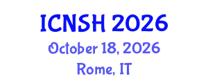 International Conference on Nursing Science and Healthcare (ICNSH) October 18, 2026 - Rome, Italy