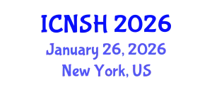 International Conference on Nursing Science and Healthcare (ICNSH) January 26, 2026 - New York, United States