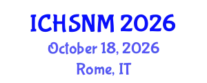 International Conference on Health Sciences, Nursing and Midwifery (ICHSNM) October 18, 2026 - Rome, Italy