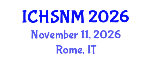 International Conference on Health Sciences, Nursing and Midwifery (ICHSNM) November 11, 2026 - Rome, Italy