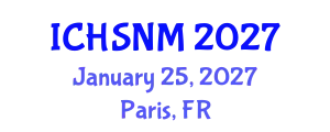 International Conference on Health Sciences, Nursing and Midwifery (ICHSNM) January 25, 2027 - Paris, France