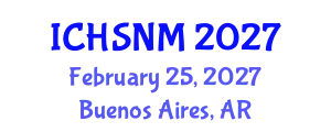 International Conference on Health Sciences, Nursing and Midwifery (ICHSNM) February 25, 2027 - Buenos Aires, Argentina