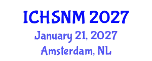 International Conference on Health Sciences, Nursing and Midwifery (ICHSNM) January 21, 2027 - Amsterdam, Netherlands