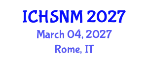 International Conference on Health Sciences, Nursing and Midwifery (ICHSNM) March 04, 2027 - Rome, Italy