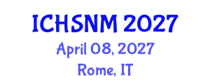 International Conference on Health Sciences, Nursing and Midwifery (ICHSNM) April 08, 2027 - Rome, Italy