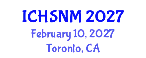 International Conference on Health Sciences, Nursing and Midwifery (ICHSNM) February 10, 2027 - Toronto, Canada