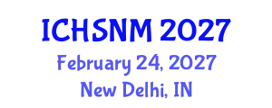 International Conference on Health Sciences, Nursing and Midwifery (ICHSNM) February 24, 2027 - New Delhi, India
