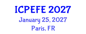 International Conference on Postharvest Engineering and Food Engineering (ICPEFE) January 25, 2027 - Paris, France