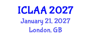 International Conference on Linear Algebra and Applications (ICLAA) January 21, 2027 - London, United Kingdom
