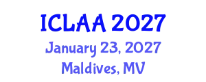 International Conference on Linear Algebra and Applications (ICLAA) January 23, 2027 - Maldives, Maldives
